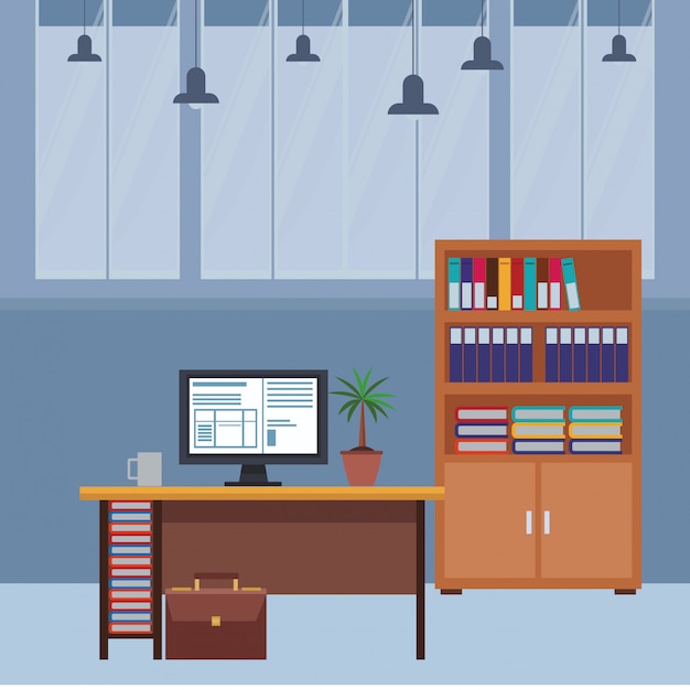 Interior de la oficina de negocios