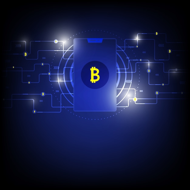 Internet Bitcoin en la Tierra con transferencia de dinero de Bitcoin