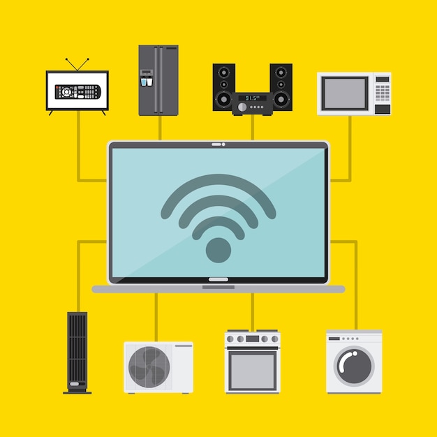 Vector internet de las cosas