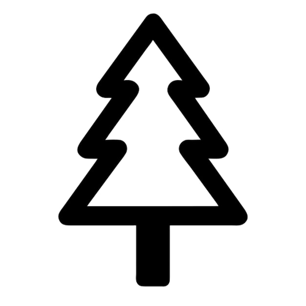 una interpretación abstracta de un árbol de Navidad utilizando colores vívidos trazos en negrita y un