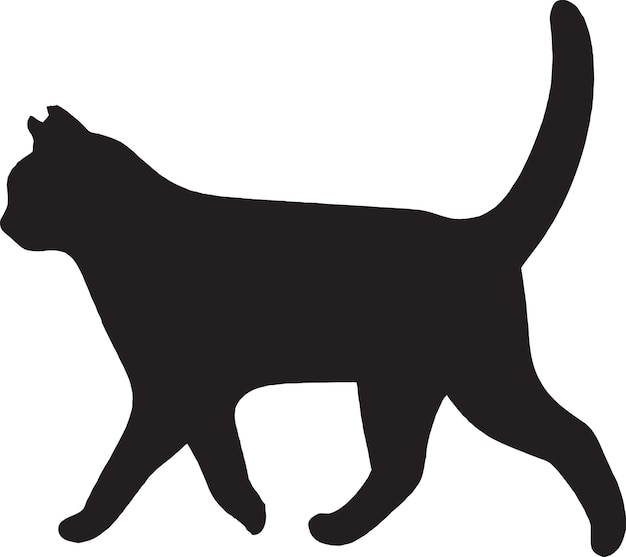 El intrigante icono del gato negro para diseños misteriosos
