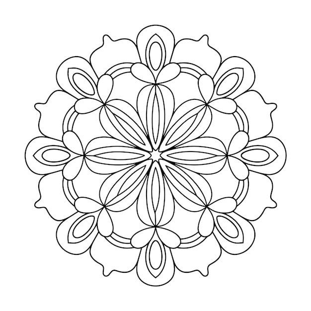 El intrincado diseño floral del mandala