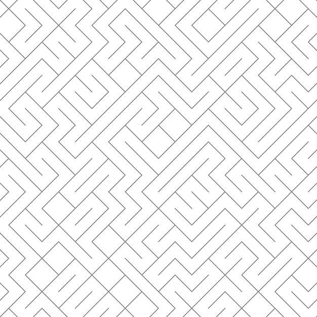 El intrincado diseño del laberinto gris y blanco