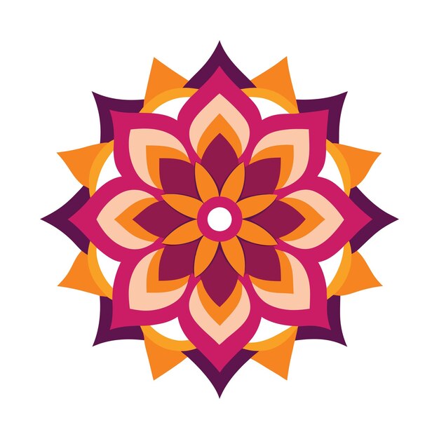 El intrincado diseño de Mandala Vector Artwork