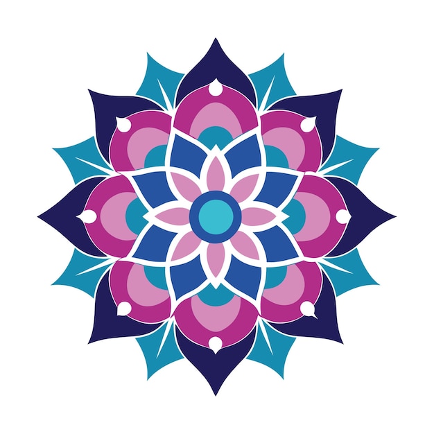 El intrincado diseño de Mandala Vector Artwork