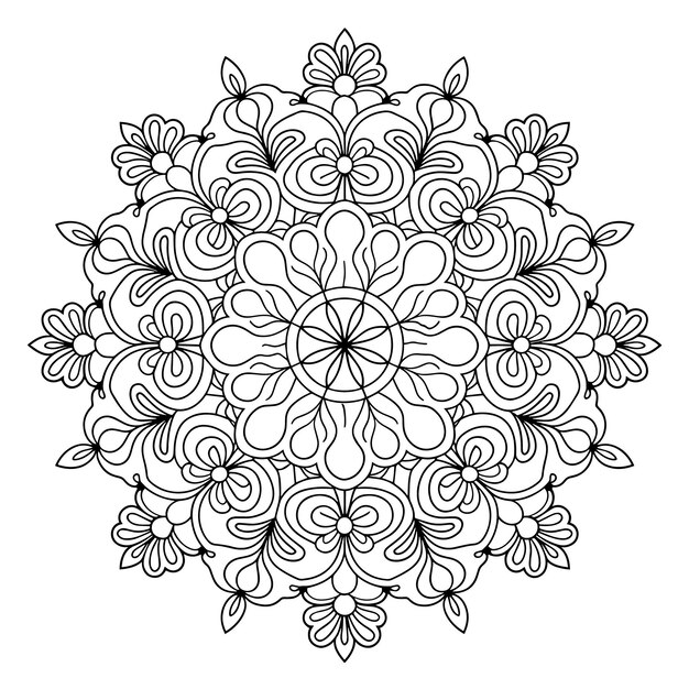 El intrincado Mandala Floral