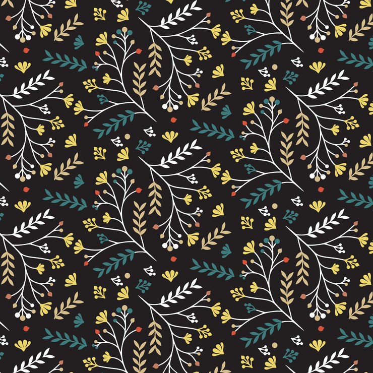 intrincado patrón floral sin costuras con influencia de patrones japoneses para impresiones de textiles y telas