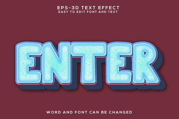 Introduzca el efecto de texto 3d