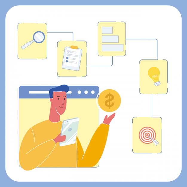 Inversión, Financiación Color Ilustración Vectorial