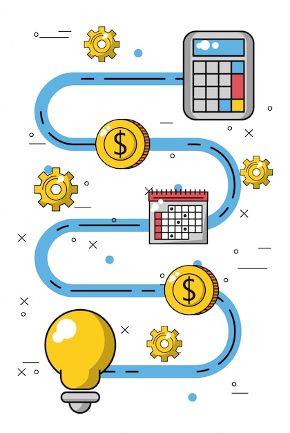 Inversión en negocios y dinero.