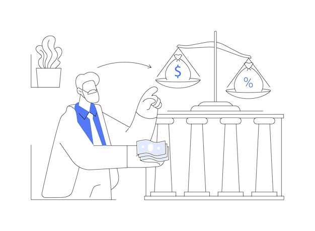 Inversiones de jubilación concepto abstracto ilustración vectorial