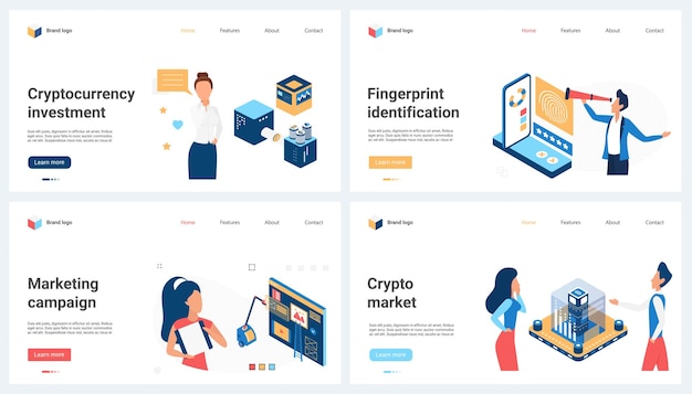 Inversiones en el mercado de criptomonedas campaña de publicidad de marketing digital establecida