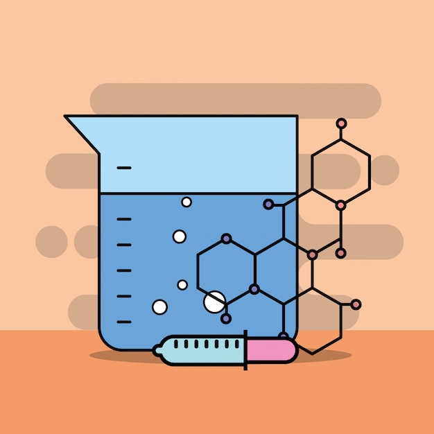 Vector investigacion de laboratorio de ciencias