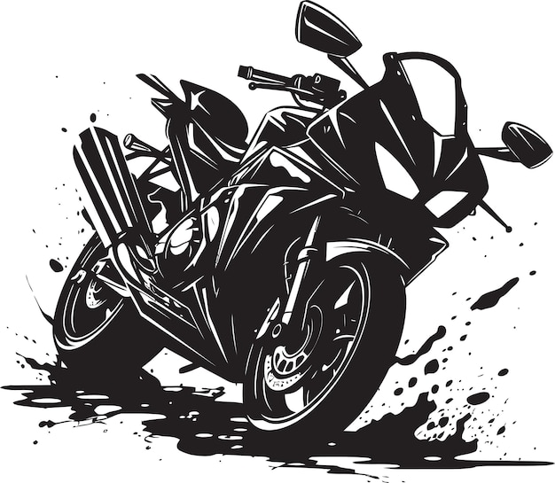 Investigando el incidente Una motocicleta choca en un accidente