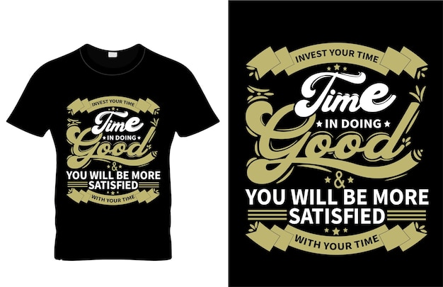 Invierte tu tiempo en hacer un buen diseño de camisetas tipográficas