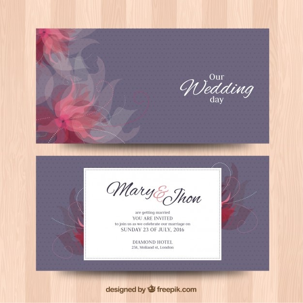 Invitación abstracta de la boda