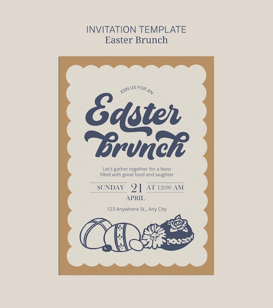 Invitación para el almuerzo de Pascua