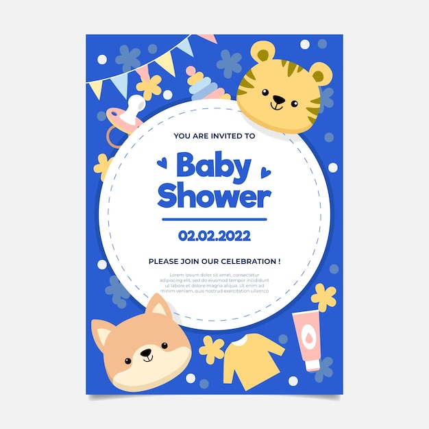 Invitación de baby shower para bebé