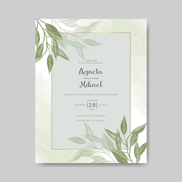 invitación de boda con bella flor para imprimir