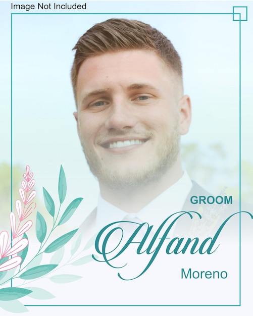 La invitación a la boda es mínima.
