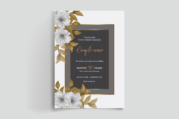 Invitación de boda en formato vectorial