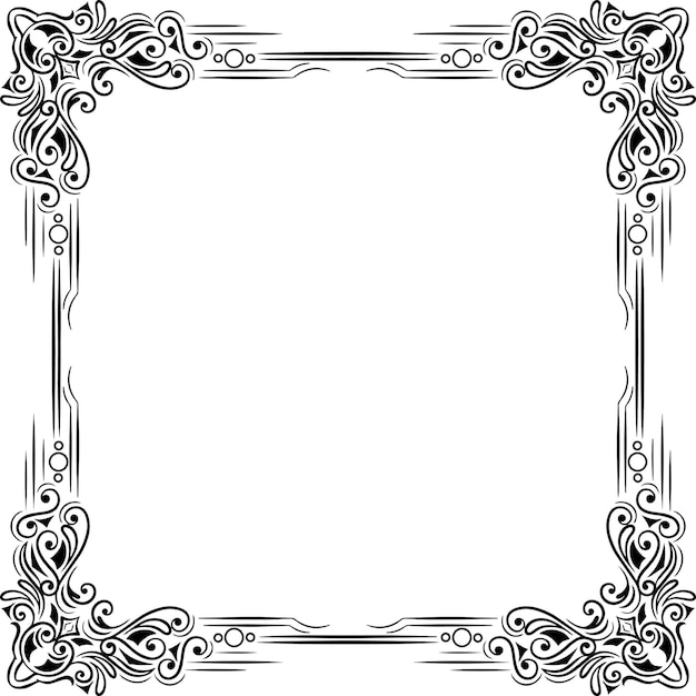 Invitación de boda Frame de borde sencillo