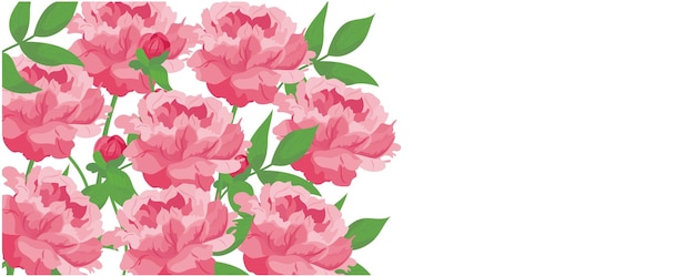 Vector invitación de boda con ilustración de vector de conjunto de flores patrón floral gráfico en el marco de primavera de diseño de tarjeta en el cartel de celebración de fiesta de boda