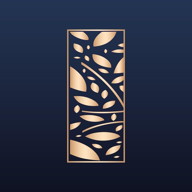 Invitación de boda de lujo con mandala - Conjunto de paneles cuadrados cortados con láser archivo cnc de ventana de patrón árabe