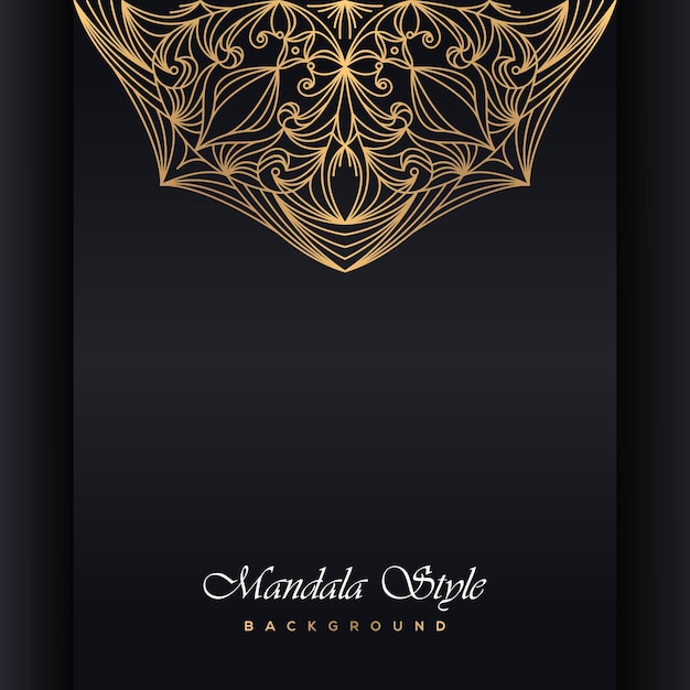 Invitación de boda de lujo mandala