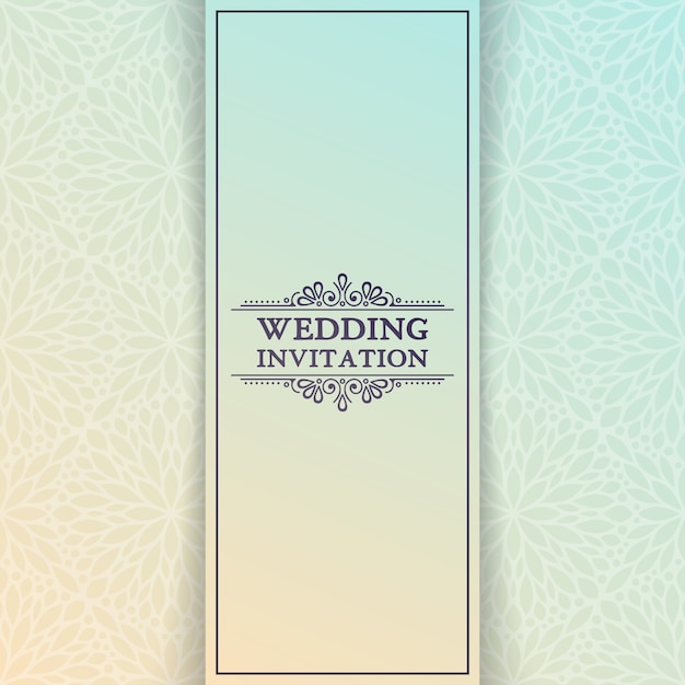 invitación de boda de lujo con mandala