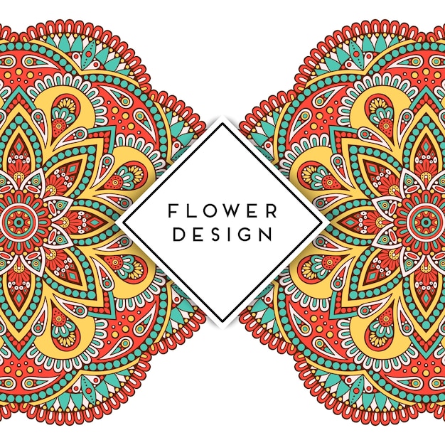 Invitación de boda de lujo vectorial con mandala