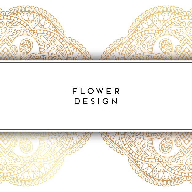 Invitación de boda de lujo vectorial con mandala