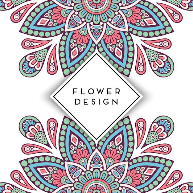 Invitación de boda de lujo vectorial con mandala