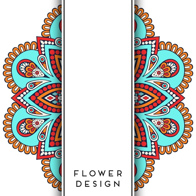 Invitación de boda de lujo vectorial con mandala