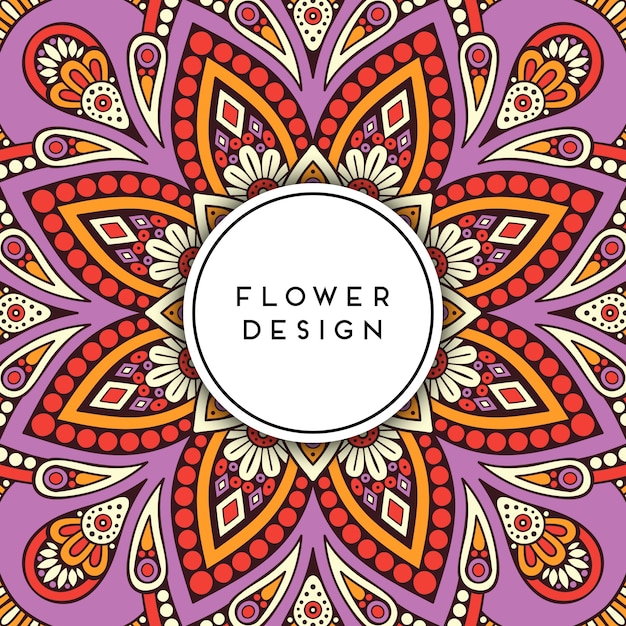 Invitación de boda de lujo vectorial con mandala