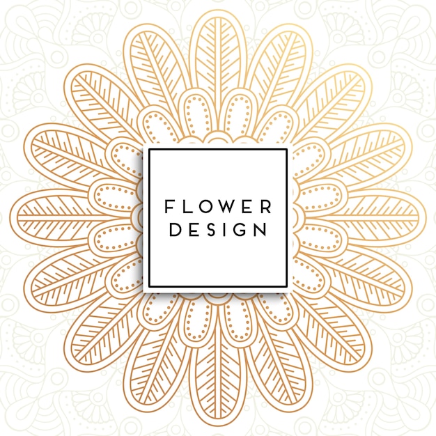 Invitación de boda de lujo vectorial con mandala