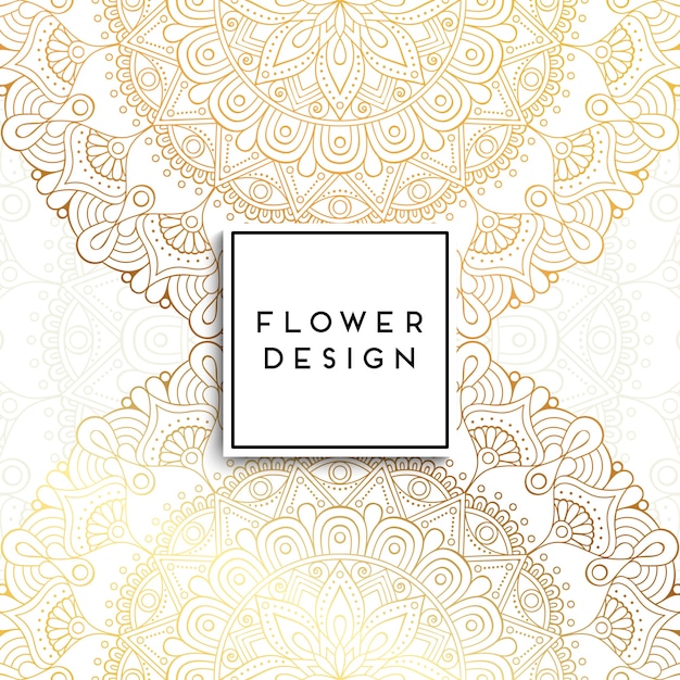 Invitación de boda de lujo vectorial con mandala