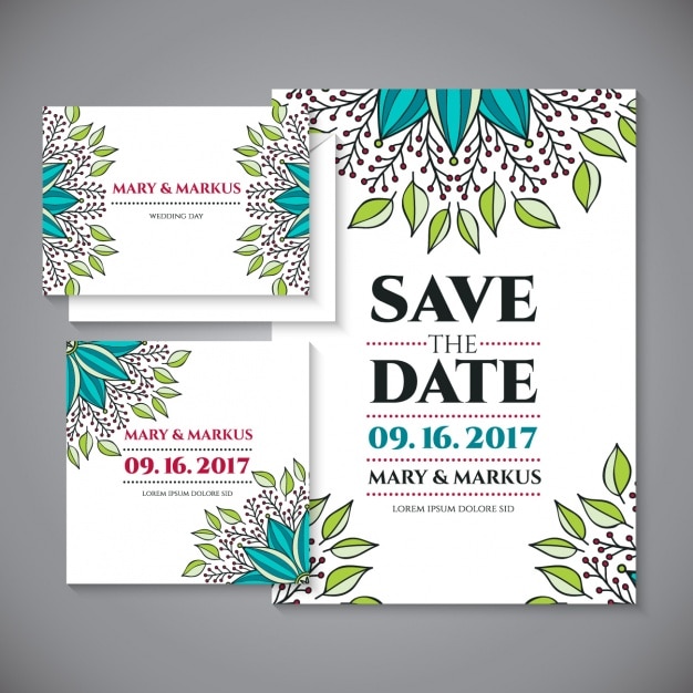 Invitación de boda de mandala