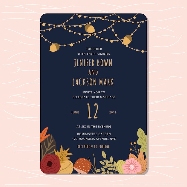 Invitación de boda