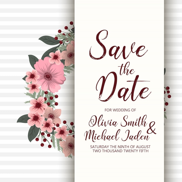 Invitación de boda.