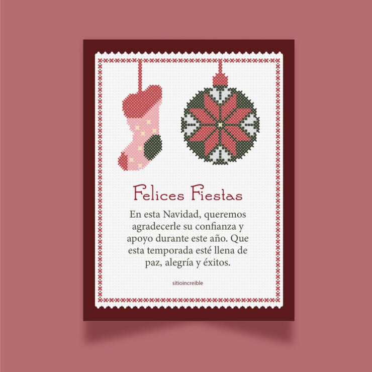 Invitación corporativa de Navidad