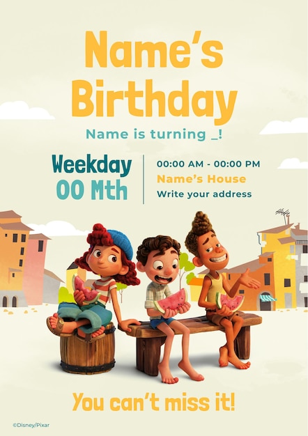 Invitación de cumpleaños de Luca
