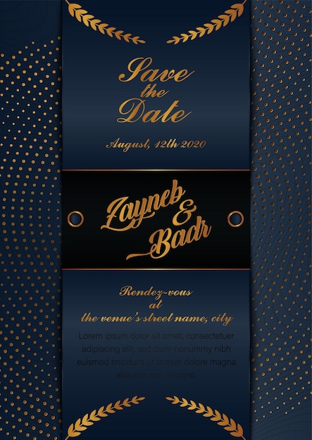 invitación del día de la boda