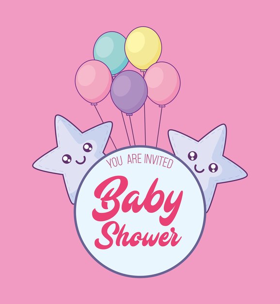 Invitación para la ducha del bebé.