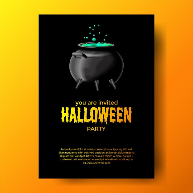 Invitación de fiesta de halloween