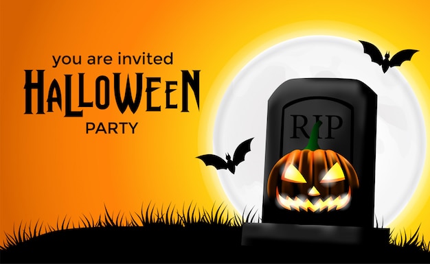 Invitación de la fiesta de Halloween