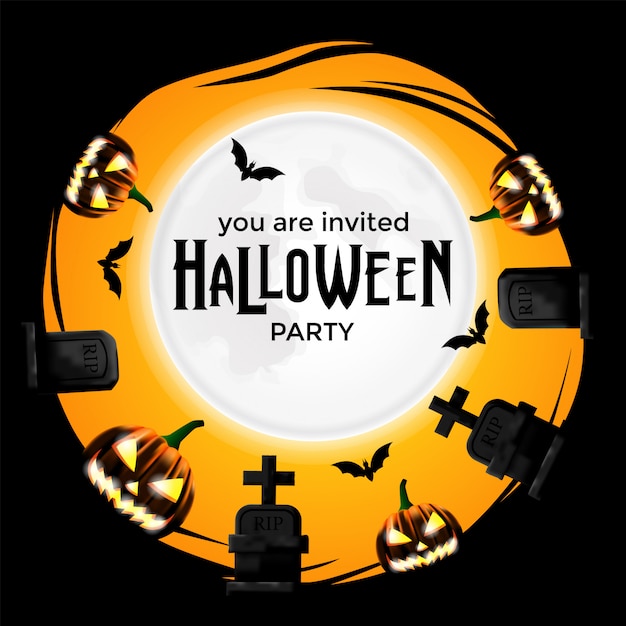 Invitación de la fiesta de Halloween