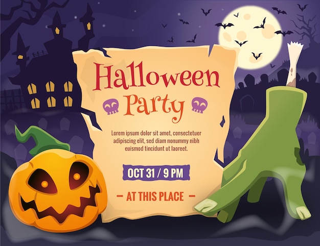 Invitación de fiesta de Halloween