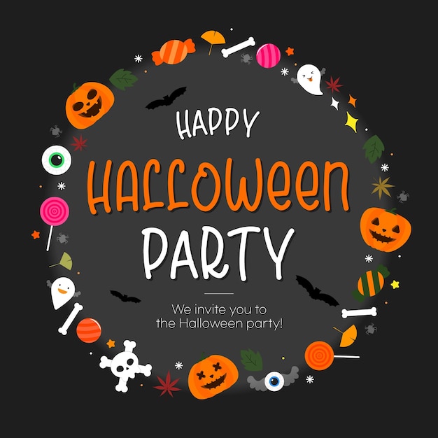 una invitación para una fiesta de Halloween