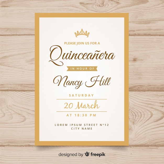 Invitación fiesta quinceañera